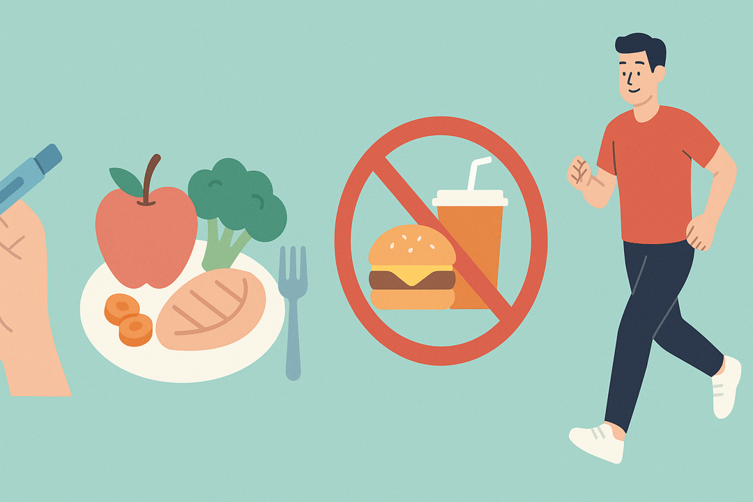 GLP-1 주사제 복용 중 식습관·운동 조정 가이드