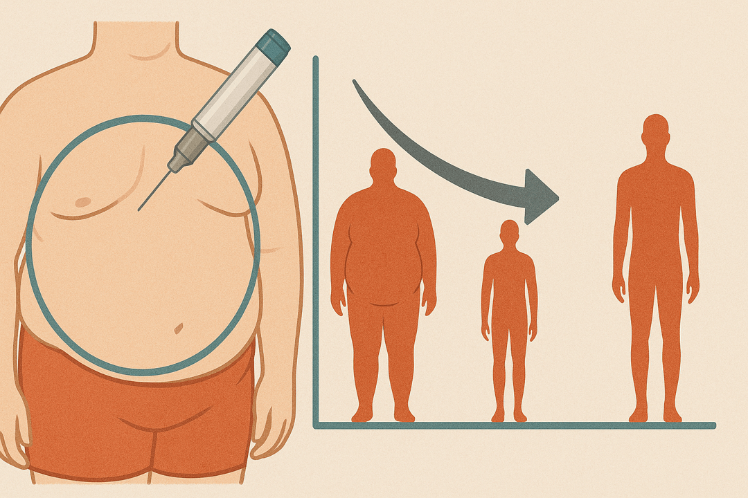 비만 주사제 투여 주기별 체중 변화