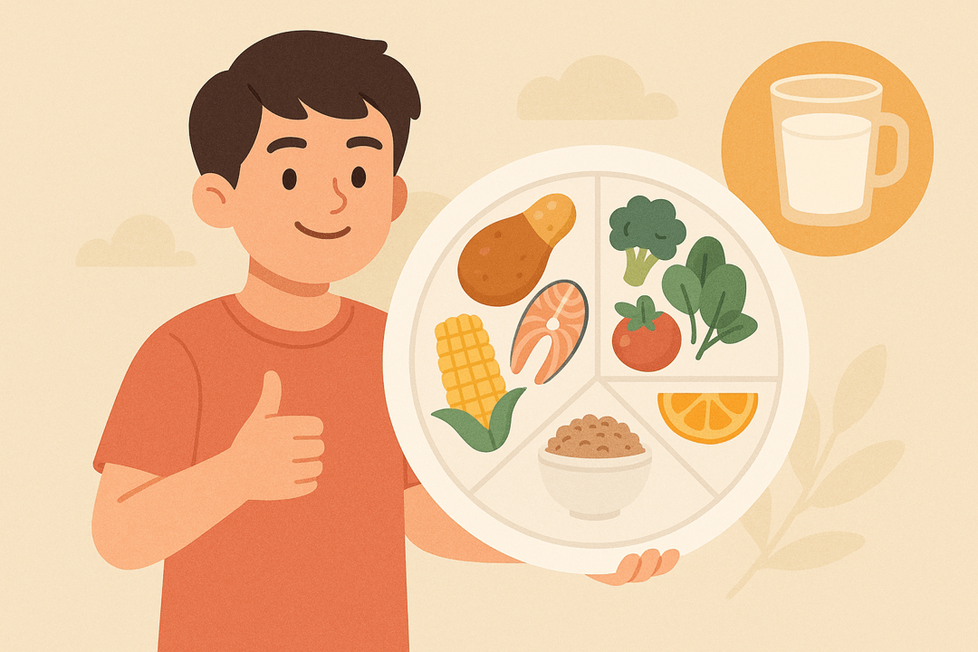 성장기 영양 밸런스 식단 가이드 인포그래픽