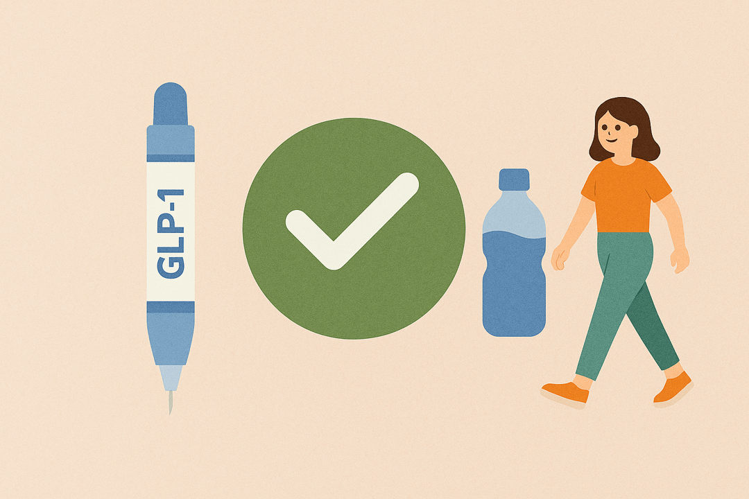 GLP-1 투약 중 좋은 습관 인포그래픽