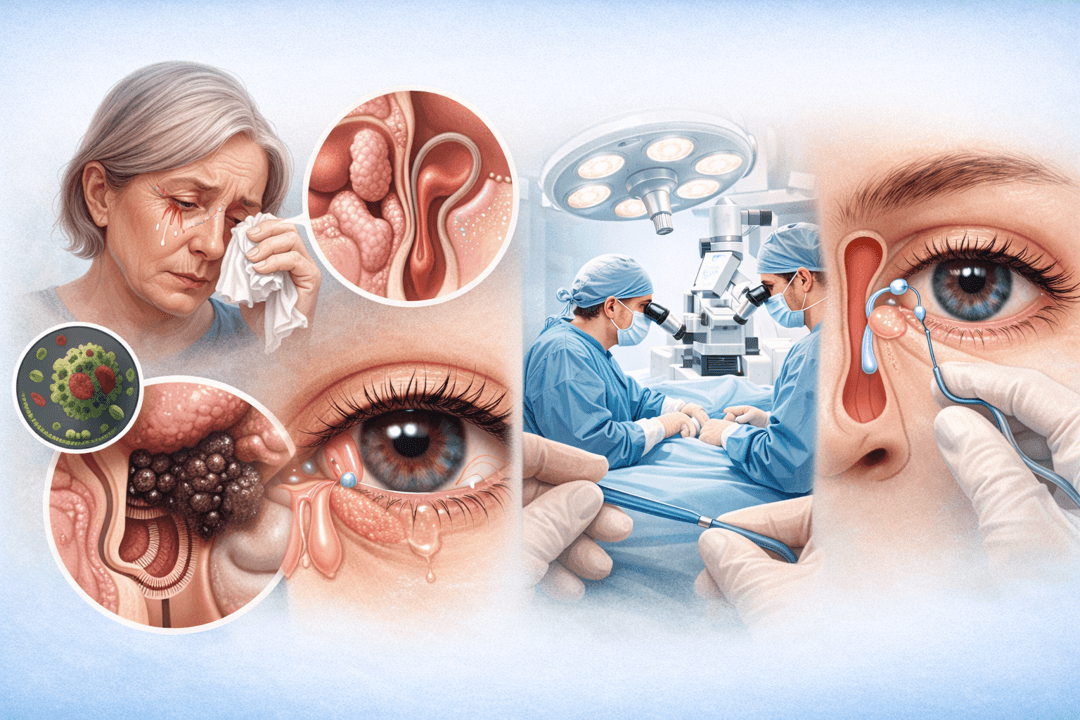 눈물샘 막힘 원인과 치료 방법 안내 이미지