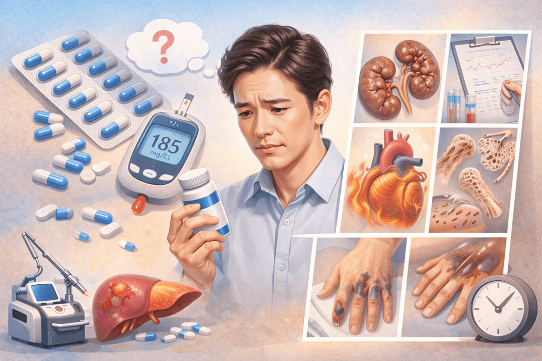 당뇨약 장기 복용 부작용 총정리 대표 이미지