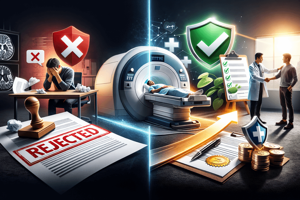 MRI 실비보험 거절 사례와 승인 전략 설명 이미지